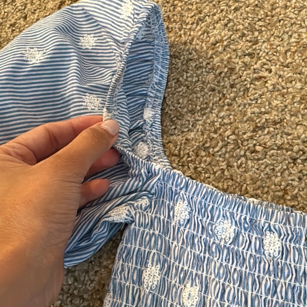 Blue Puff Sleeve Top - Picture 5 of 5